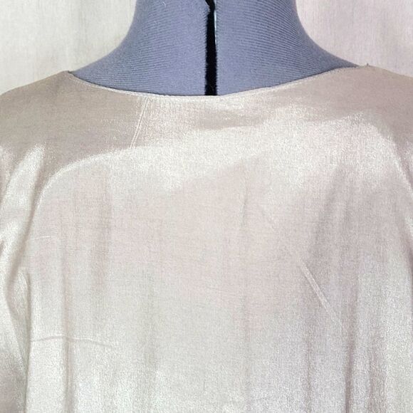 VINTAGE 1980'S Ethnic Hippie No Label Embroidered and Beaded Maxi Dress - Picture 8 of 10